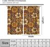 Rustic Farmhouse Vintage Floral Blackout Curtains   Bohemian Medieval Art Flowers Plants Pattern Window Drapes   for Bedroom Livin