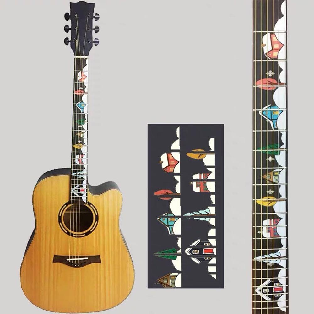 PVC Guitar Fretboard Sticker Guitarra Accessories Electric Guitar Parts Bass Inlay Decal DIY Instrument Decorations