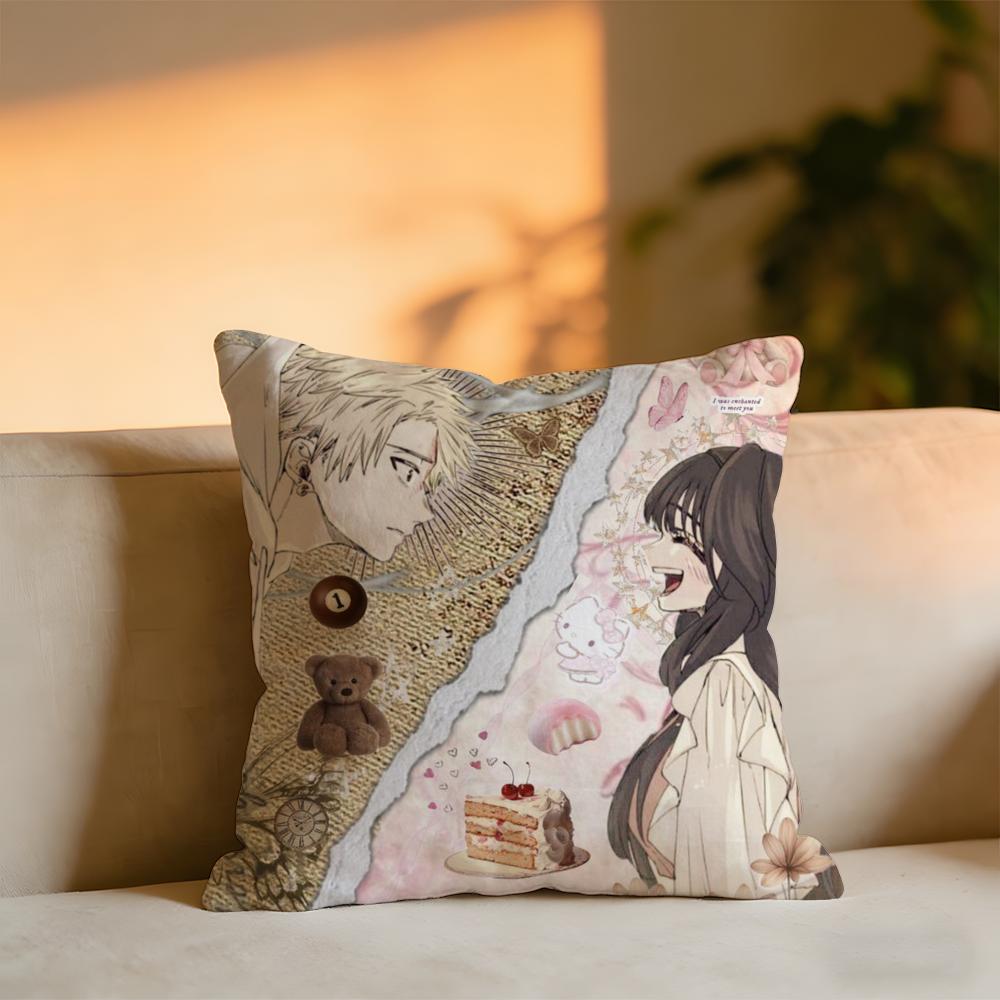 

The Fragrant Flower Blooms With Dignity Cushion Cover Cozy Velvet Throw PillowSoft Warm Cushion For Sofa Bed 30x30 cm