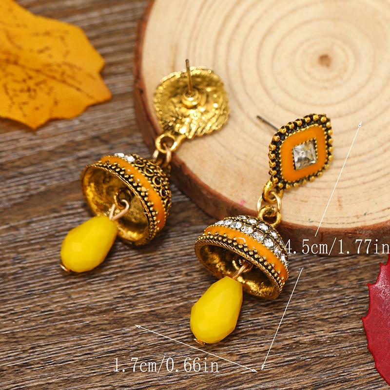 Boho Ethnic Bell Tassel Earrings: Elegant Cloud Design for Women