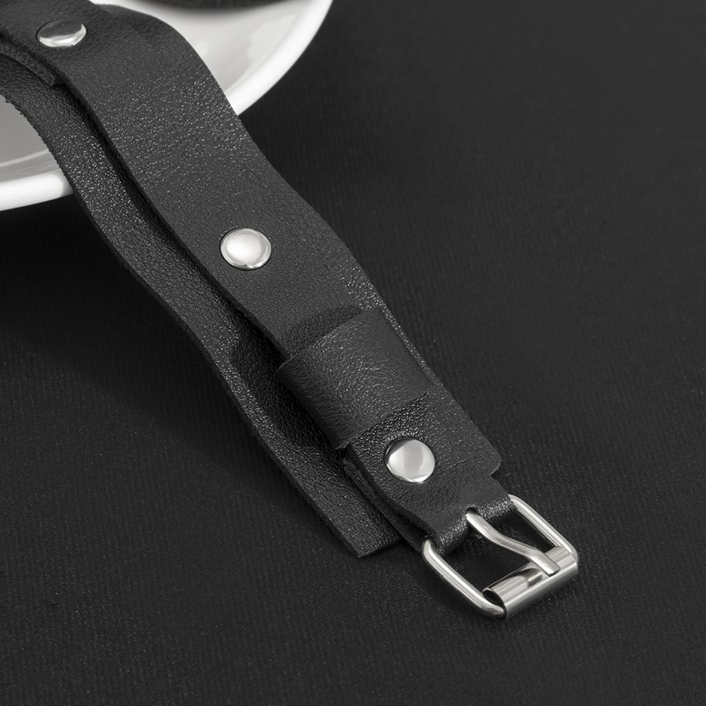 Fashion Adjustable PU Armband Shirt Sleeve Holder Nightclub Bracelet Upper Arm Cuff Armlet Bartender Nightclub Jewelry