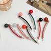 2024 Trend: Round Ball Acrylic Lollipop Hair Clip – Simple, Celebrity-Style Accessory