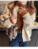 Women's Ruffled Half-High Collar Knitted Top - Stylish Spring/Autumn Base Layer Sweater, 2026 New Style