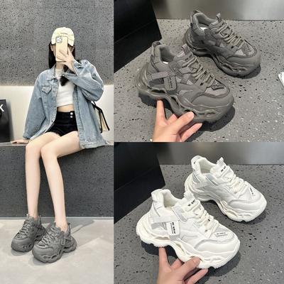 8885 Dad-Schuhe Damen Herbst Mesh Atmungsaktiv Vielseitige Dad-Schuhe Studenten Sport- und Freizeitschuhe