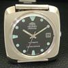 USED VINTAGE ORIENT AUTOMATIC 46943 JAPAN MENS BLACK COLOR DIAL WATCH A702241-5 R123-a702241
