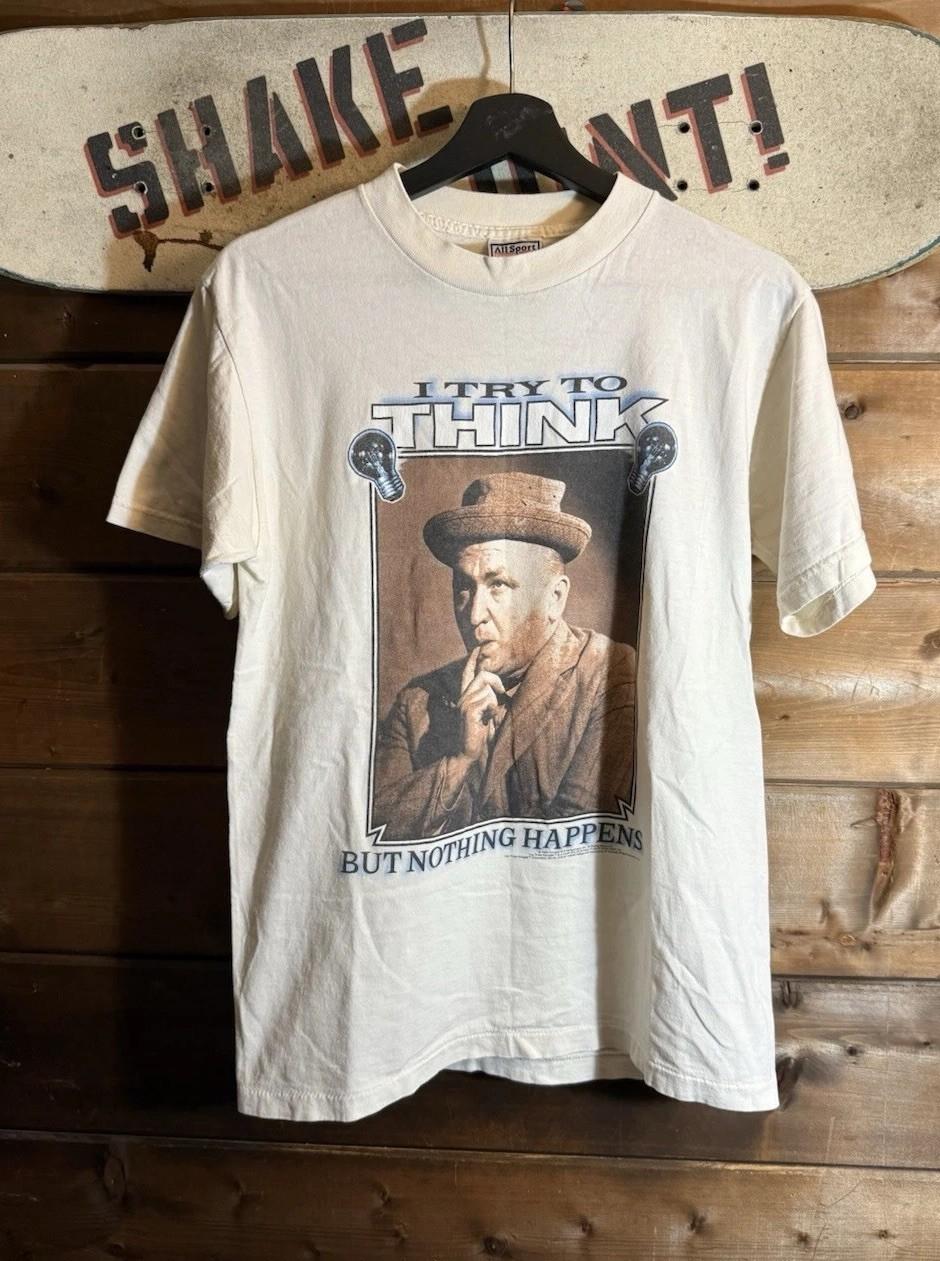 1998 The Three Stooges movie promo graphic t Comedy Single Stitch Unisex T-Shirt S