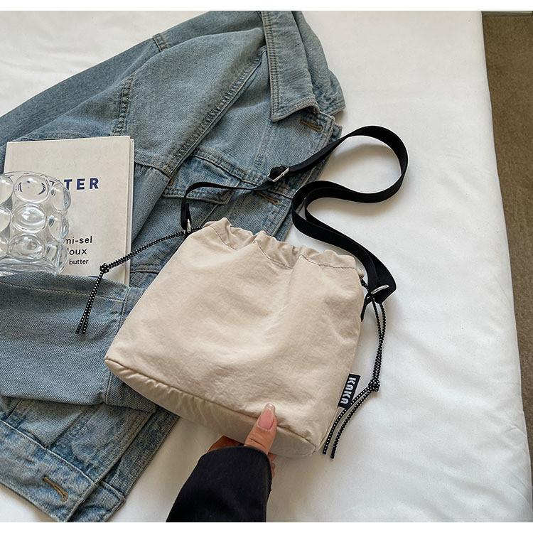 IELGY Large Capacity Drawstring Bucket Bag Casual Cross-body Commuter Bag