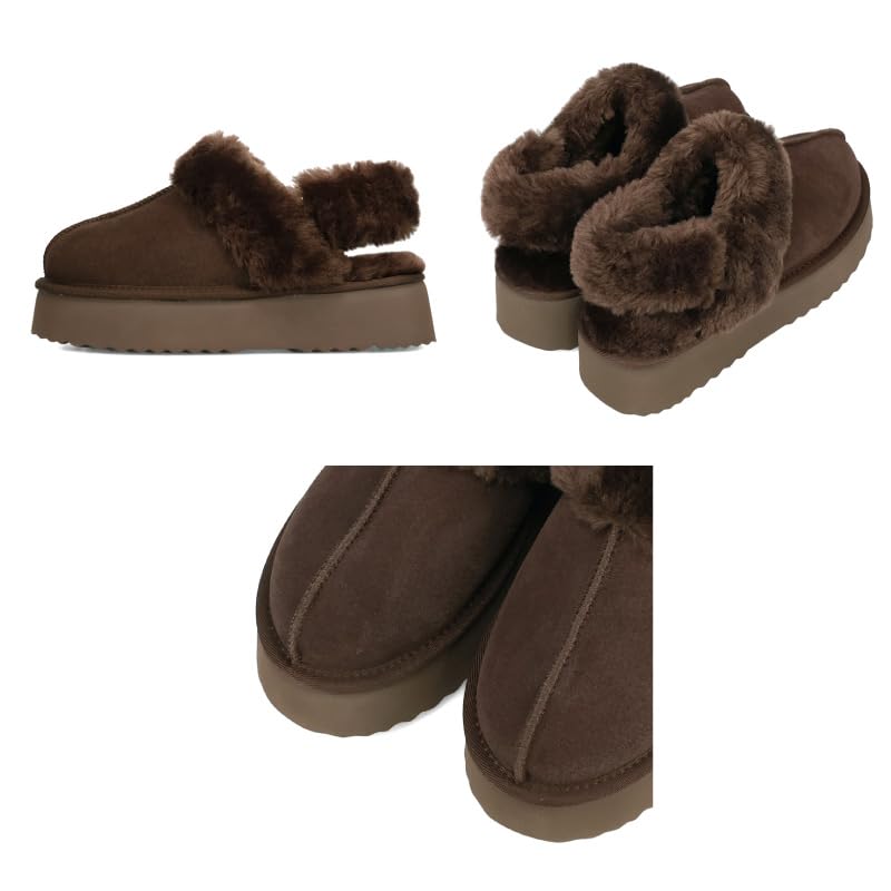 Thick-soled Mouton 2-way Sandals/Women's 51320