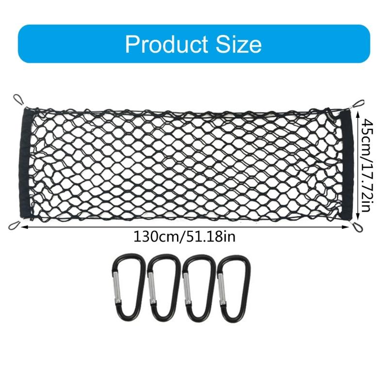 Universally Mesh Cargo Net Car Storage Net Wall Sticker Organizer Pouches Bag Storage Mesh Net for Car Trunk Storage