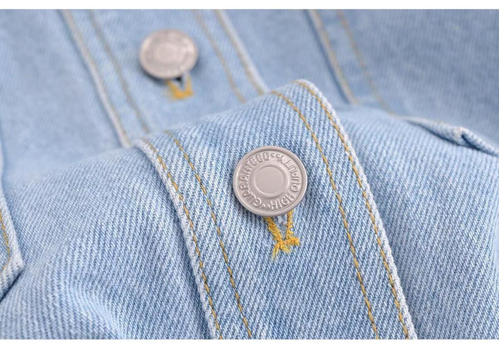 Plus-size Retro Lapel Long Sleeve High-Quality Denim Shirt Jacket for Women