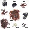 180 Pcs Realistic Bugs Plastic Trick Joke Toys Cockroaches Spiders Centipedes Scorpions for Halloween Party Fool's Day Decoration