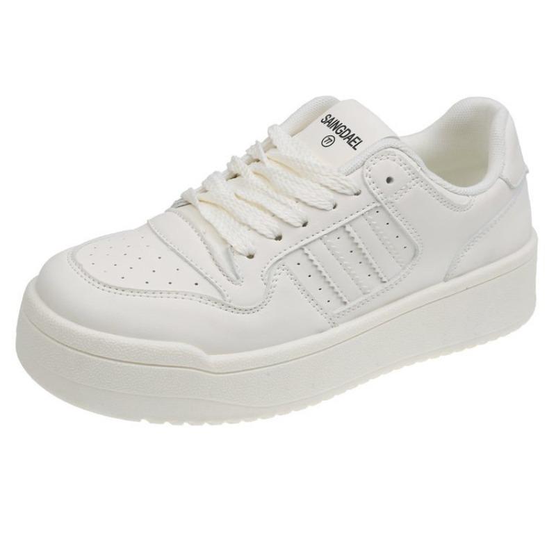 Plateau weiße Schuhe Damen Herbst neu Retro vielseitig, leicht und atmungsaktiv Nischensport- und Freizeitschuhe