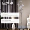 Floor Lamps for Living Room Bedroom with 5 Light, Modern Upright Standing Lamp, 34x25x156cm, Silver