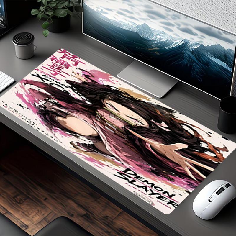 Demon Slayer Print Mouse Pad, for Keyboard Pad Laptop PC Mat for Office Home Use, Desk Decor, Perfect Birthday Gift for Gamers