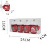 Red Christmas Hanging Decoration Electroplated Pinecone Acorn Owl Xmas Ornament Ball Shopwindow Plastic Christmas Tree Ornament