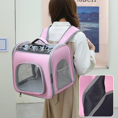 Katze Haustier Tragerucksack Transparente Kapsel Große Kapazität Haustierrucksack Welpe Kätzchen Vogel Atmungsaktive Haustiertrage für Reisen