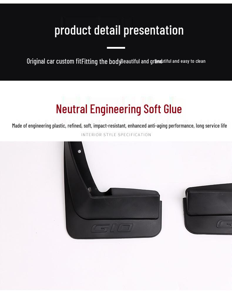 SAIC Maxus G10 Mudguards Mud Flaps with Screws Accessories