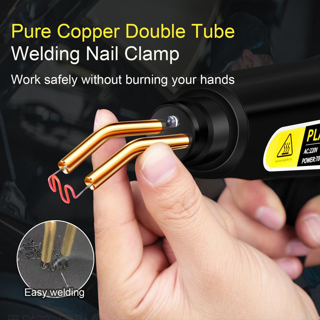 Convenient Plastic Welding Kit Fast Heats Up, 4 Shapes/200pcs Hot Staple