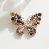 Trendy Hollowed-Out Rhinestone Butterfly Brooch For Women Insects Pins Badges Office Party Backpack Gifts Jewelry Accessories