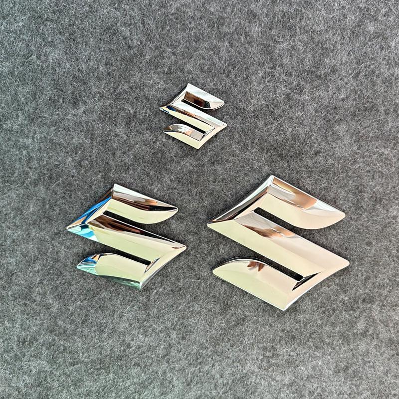 ABS Silver Front Grille Rear Trunk Emblem Stickers for SUZUKI SWIFT 3D Car Logo Badge Waterproof Auto Styling Accessories