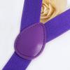 Unisex British Purple 2.5cm Y-Back Elastic Suspenders
