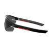 Prada Logo Arm Nylon Irregular Shape Sunglasses Unisex sunglasses Black PS03ZS1BO06F