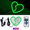 Car interior LED lights, Car window neon interior decoration lights,glowing heart atmosphere lights USB wiring ambient lighting