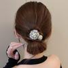 White/Black Hair Accessories, Elegant Camellia Fabric Hair Bands And Hair Accessories