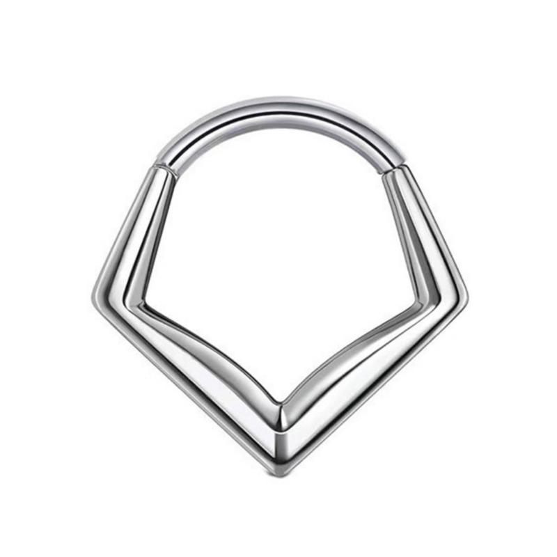 Easy To Wear Seamless Heart Nose Rings Piercing Nose Decors Comfortable Body Jewelry for Party and Daily Use
