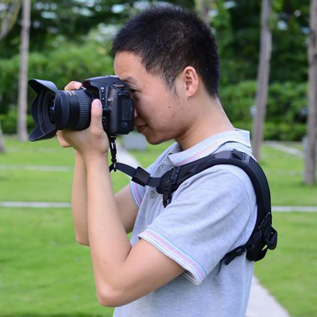 Popruh přes rameno na fotoaparát s bezpečnostním popruhem Nastavitelný a pohodlný ramenní popruh pro venkovní fotografování Fotoaparát