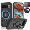 Bracket Phone Case for Google Pixel 10 9 Pro XL 9A for Magsafe Magnetic Cover for Google Pixel 9 Shockproof Ring Holder Funda