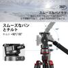 NEEWER GM27 Tripod Video with Fluid Head Leveling Base Metal QR and Telescoping Handle for Compact Camcorders and DSLR Maximum Load Capacity Head,