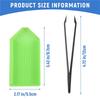 A58Z 21Pcs Diamond Painting Cross Stitch Tool Kit Tray Sticky Pen Tweezers DIY Craft