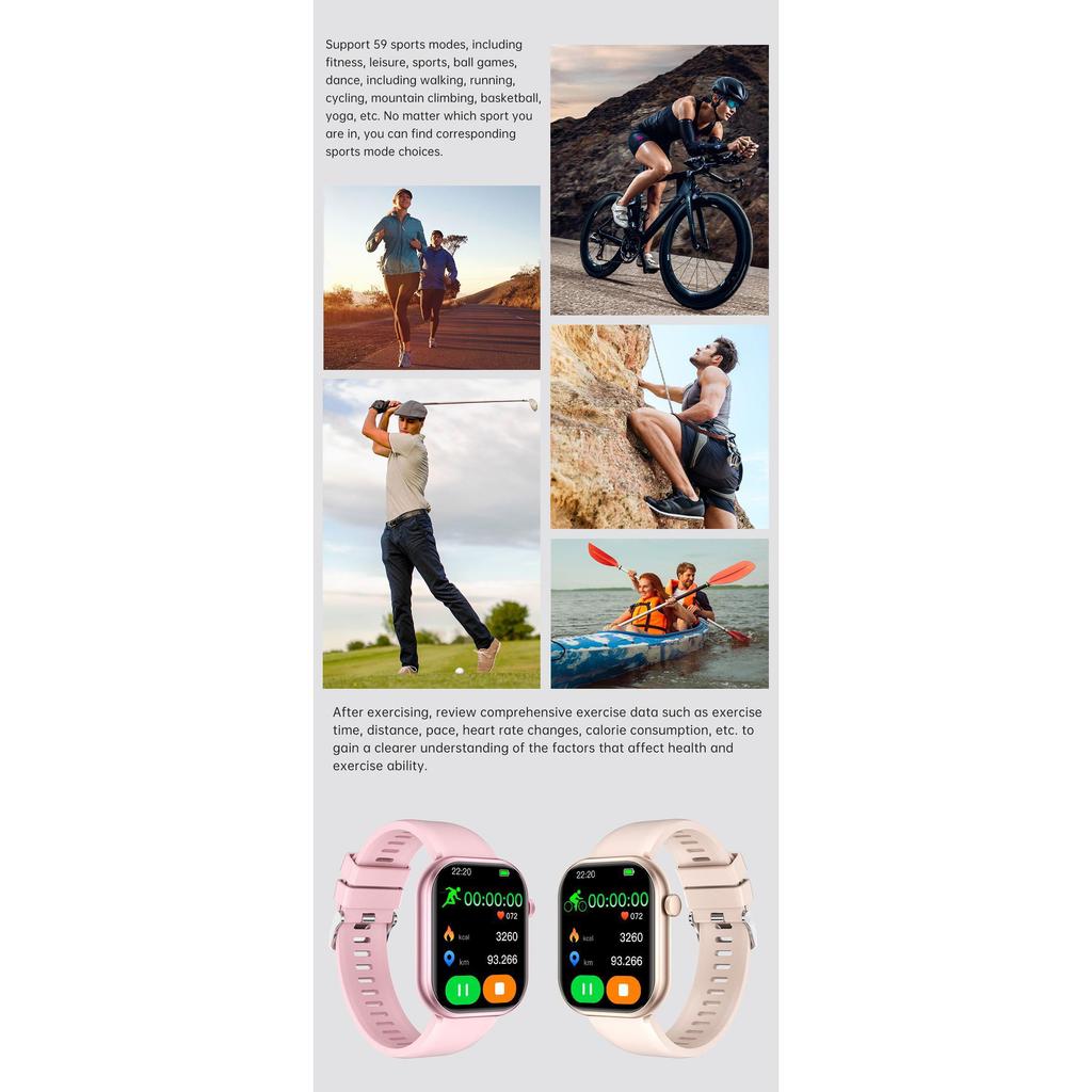 Smart Watch For Men Women Gift Full Touch Screen Sports Fitness Watches Bluetooth Calls Digital Smartwatch