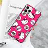 JZ3 Love Hello Kitty Black Sofe Case for OPPO Reno 8 6 5 4 Pro Plus Find X3 A17 A3 A31 A38 A40 A53 A54 A55 A74 A76 A78 A77 A80 A94 A95 A96 Lite