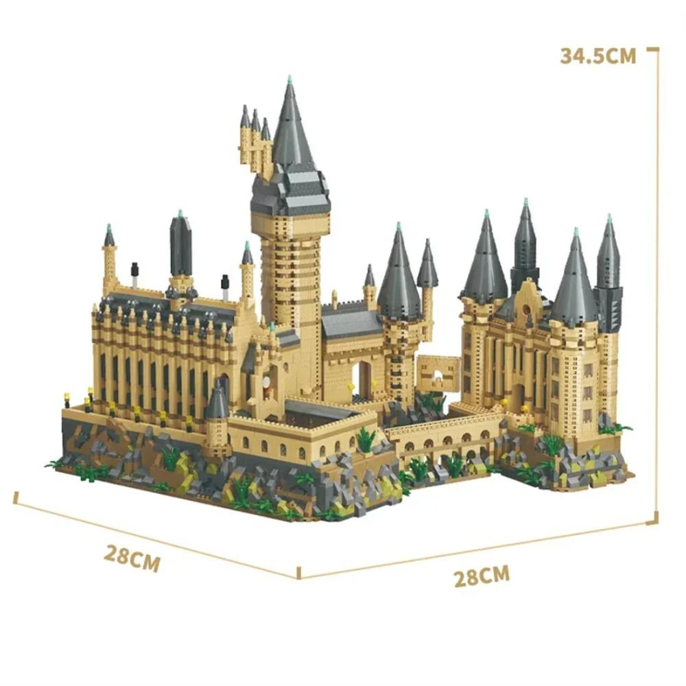 Kouzelný hrad Středověká architektura Stavebnice Kreativní technické montážní kostky MOC sada Dárek pro dospělé Děti Svátek