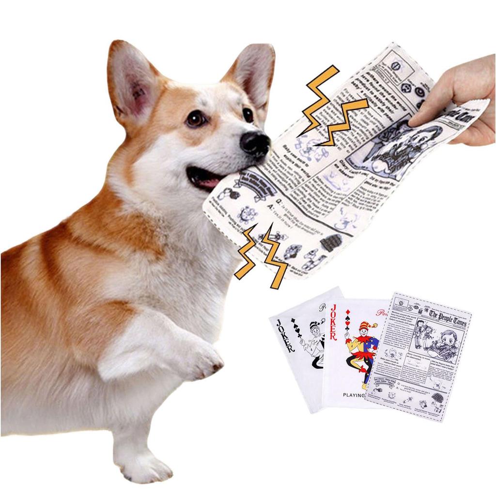 Dog Newspaper Poker Chewing Makes Educational Toy for Cleans Prevents Bad Relieves Suitable for Small and Dogs 3-piece Toy, Toy, Toy, Toy, Sounds,