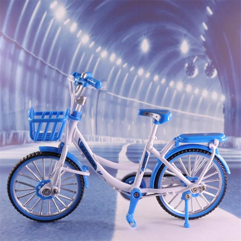 1:10 Mini Model Alloy Bicycle Toy Finger Mountain Bike Pocket Diecast Simulation Metal Racing Funny kids Toys For Children