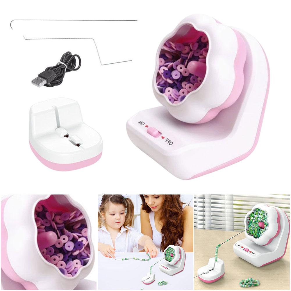 Electric Bead Spinner For Jewelry MakingClay BeadSpinner Bead Bowl Clay Beads With Needle And Thread Making Bracelets