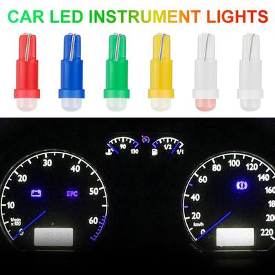 10 Stücke T5 Led-lampe 1SMD Led COB Autotür LED-Licht Leselampen Glühbirnen Auto Instrument Lampe 12 V