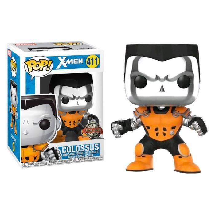 Figurine POP Marvel X-Force Colosse Argent Exclusif - Funko - Vinyle - 9 cm - Boîte cadeau avec fenêtre