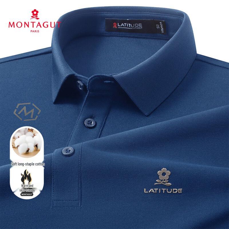 MONTAGUT Men s Casual Long-Sleeve Polo Shirt 48