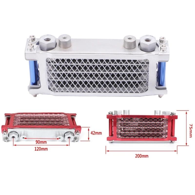 Oil Cooling Cooler Radiator Oil Cooler Set Motorcycle For 50 70 90 110 125 140cc Dirt Bike Monkey Bike DAX Pocket Bike ATV Moto