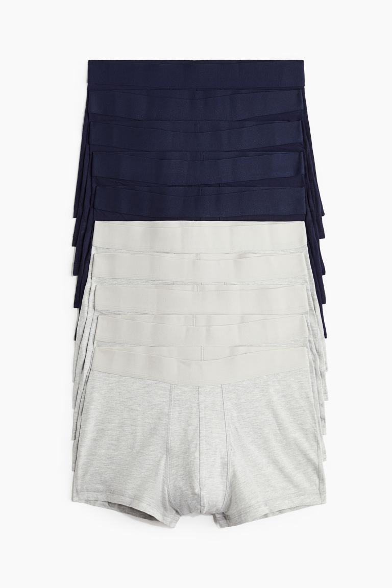 

HM Xtra Life 10 предметов short Drawstring Set Navy Blue Grey Melange XS