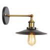 American Style Rural Retro Industrial Style Wall Lamp Iron Bedside Wall Light Staircase Creative Small Black Umbrella Sconce E27