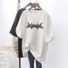 Plus Size  Girl T-shirt Women Slimming High Sense Tee Belly Covering Oversize O-neck Short Sleeve Top