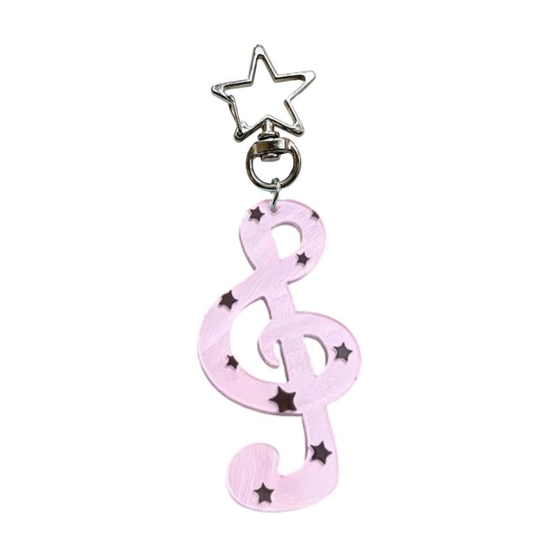 Fashionable Keyring With Music Symbol Detailing Multipurpose Functional Accessory For Keys Bags Gift For Friend