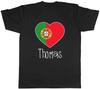 Personalised Love Portugal Football Supporter Mens T-Shirt Tee Gift Top