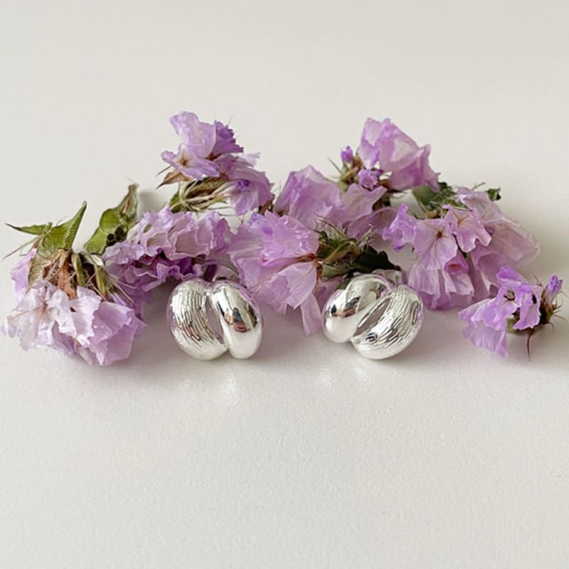 ELYONA ELA 08 Earrings Daily Silver Stud Earrings