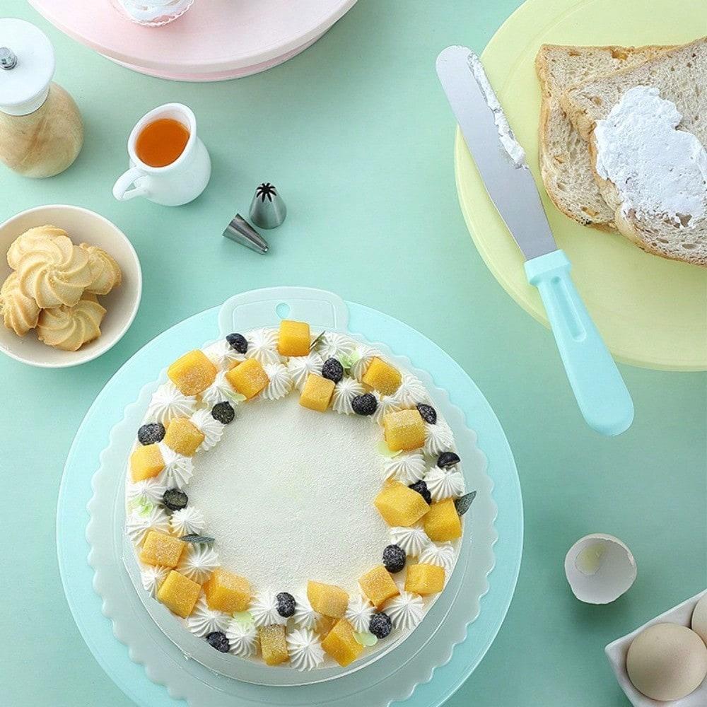 Cake Decorating Kit Cake Turntable Cream Spatula Stainless Steel Piping Tips Reusable Pastry Bags and Couplers Baking Supplies